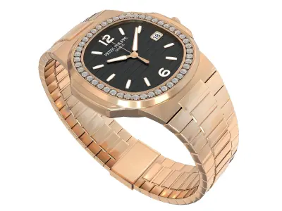 Patek Philippe Nautilus Ladies Watch Low-poly 3D model