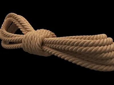 Photorealistic Rope 3D model
