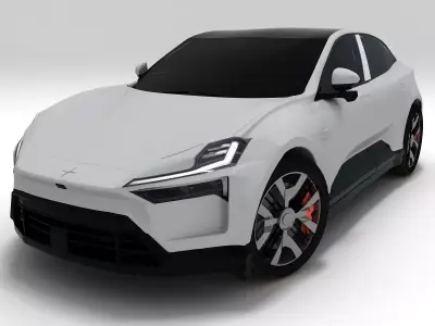  Polestar 4 2024 3D model