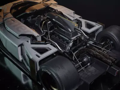A low poly racing car for your project Low-poly 3D model