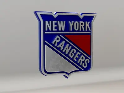NHL New York Rangers Team Logo 3D model