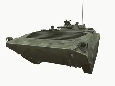 Armored Personnel Carrier BTR  Low-poly 3D model