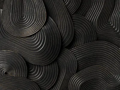 Abstract sculpture by Jim Gaylord Saga 3D model