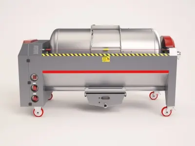 Pneumatic presses with open cylinder 3D model