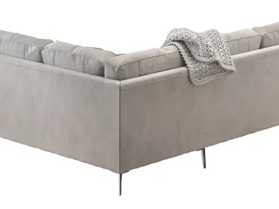 Capri sectional sofa 3D model