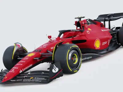 F1 Ferrari F1-75 2022 3D model