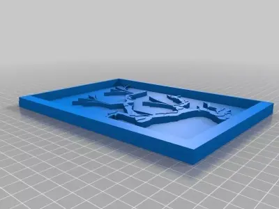 Japanese Cherry Tree Painting - Vertical Free 3D print model