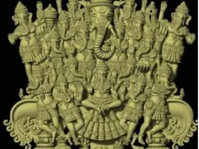 Mahaganapati  Multi Faced Ganesha  3D print model