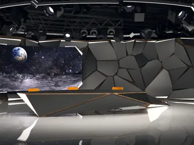 Virtual Studio 26 PBR Low-poly 3D model