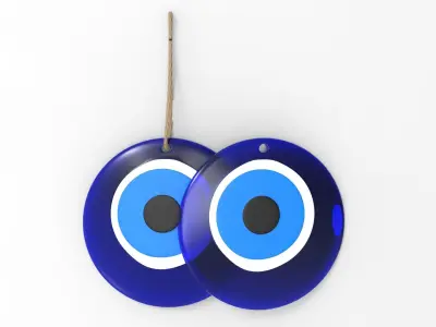 Evil Eye Bead Low-poly 3D model