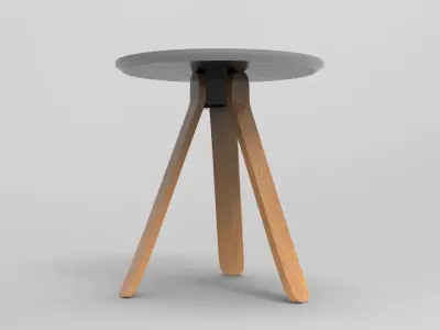 Ocean Table Low-poly 3D model
