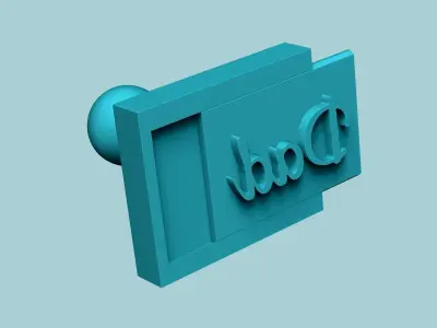 Stamp 54 - Word Dad - Fondant Decoration Maker Toy 3D print model