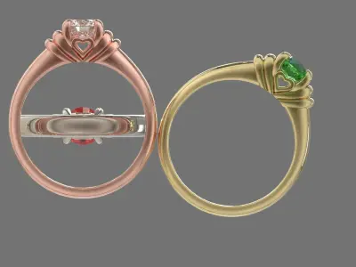 Women Ring Luxury 3D print model