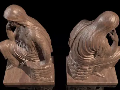 Penelope sculpture Classical Greek Sculpture 3D model