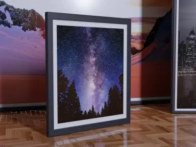 Frame Set 2 metal Free 3D model
