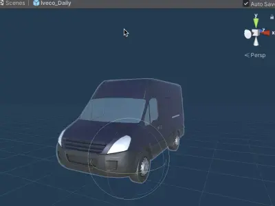 Iveco Daily Low-poly 3D model
