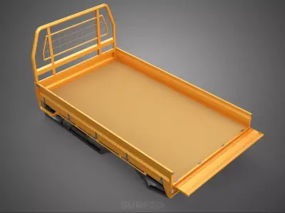 TAILGATE DROP SIDE LOAD BED BODY REAR GATE DOOR PICKUP TRUCK CAR 3D model