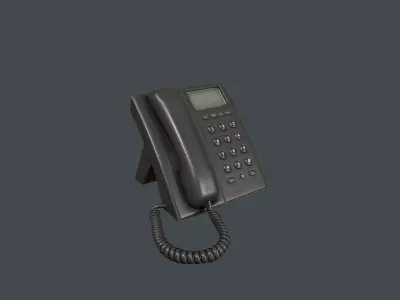 Office Phone Low-poly 3D model