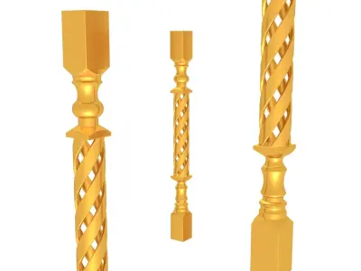 Columns Legs Tables Chairs CNC Wood Furniture 1009 3D print model