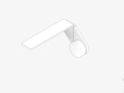 Wall Mixer Set - Luxury - Axis Low-poly 3D model