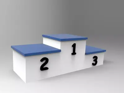 Winning Podium 3D model