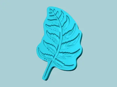 Fern Leaf Mould 01 - Artificial EVA Molding 3D print model