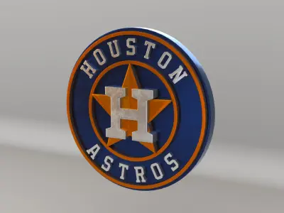 MLB Houston Astros Team Logo 3D model