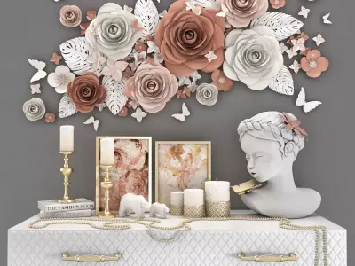 decorative set 10 3D model