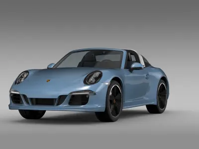 Porsche 911 Targa 4s Exclusive 2015 3D model