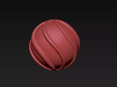 Red Ornament 3D print model