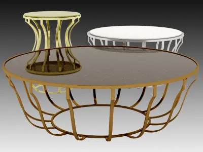 Baxter Jules Small Table 3D model