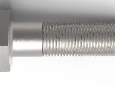 Hexagon Head Bolt - M12 - Mesh And FBX 3D print model