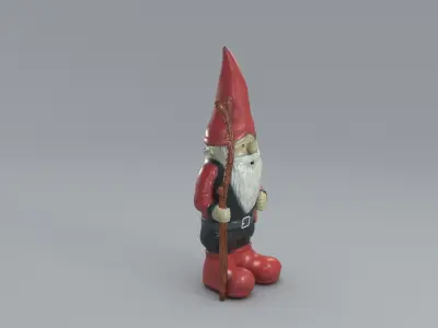 Garden Gnome 3D Model Low-poly 3D model