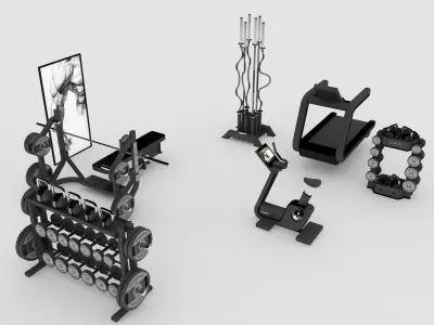 Gym Equipment 3D model