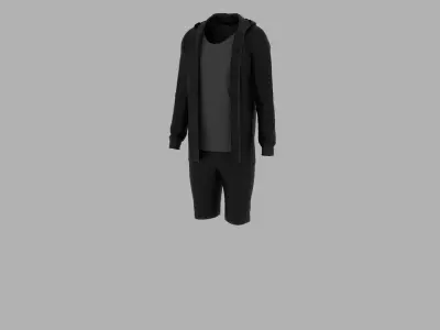 Sport Suit Low-poly 3D model