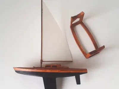 Decorative Sailboat Model Fully 3D Printed 3D print model
