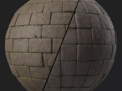 Stone Wall Materials 58- By Sbsar Pbr 4k Seamless Texture