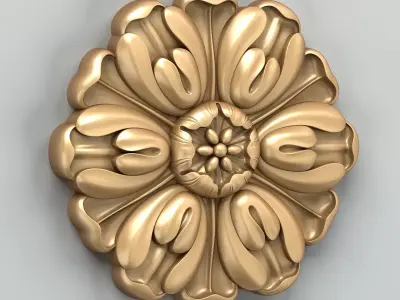Round rosette 028 3D model