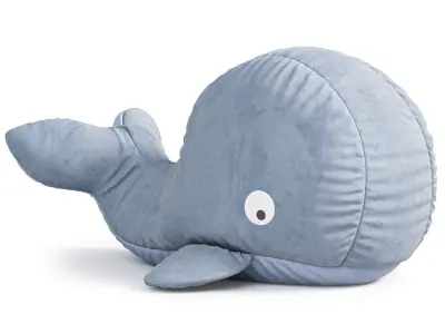 Soft Whale Toy 3D model