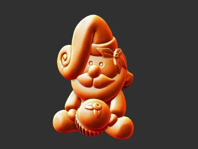 Mini Santa 3D print model