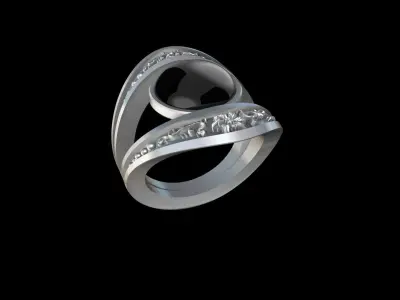 Bague Lys 3D print model