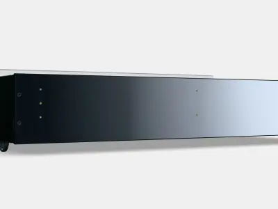 HAUGA Upholstered bed storage box 1 Low-poly 3D model