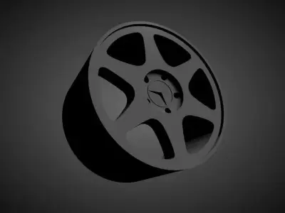 Mercedes Benz 190 Evo 2 Ceginus scalable and Printable rim 3D 3D print model