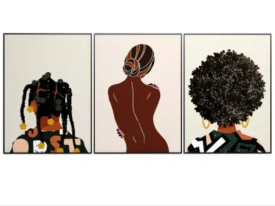 Art Frames 153- Black Arts 1 3D model