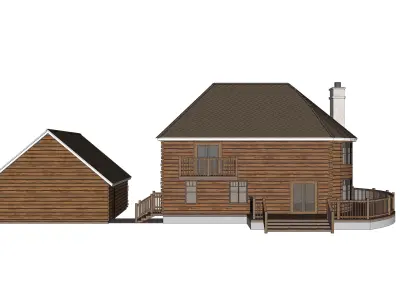 Log House 021 -Archimple LLC 3D model