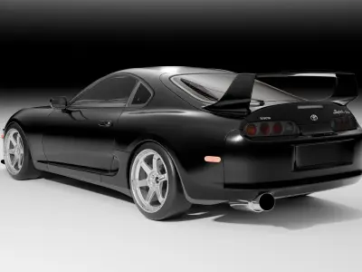 Realistic 3D Model of a Toyota Supra MK 4 3D model