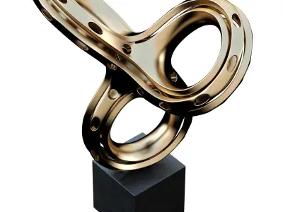 Knot metal decor 3D model