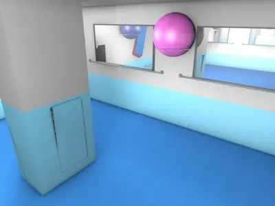 training club  Free low-poly 3D model
