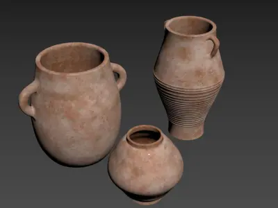Solis Terracotta Vase 3D model