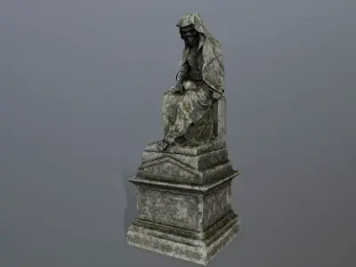 statue 1 Low-poly 3D model